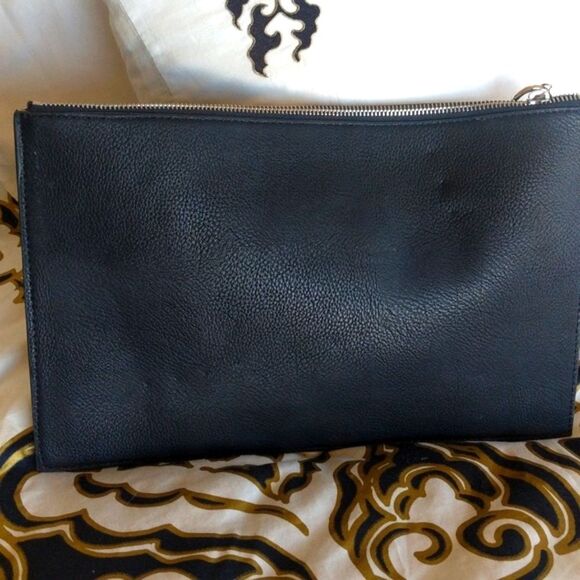 Carlos Santana Black Clutch With Silver Studs - Picture 3 of 16